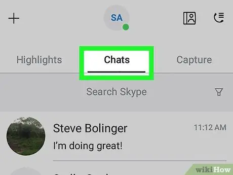 Используйте Skype для видеоигр на Android, шаг 2