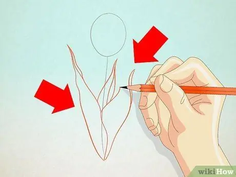 Рисуем тюльпан Шаг 2 Рисуем тюльпан Шаг 2