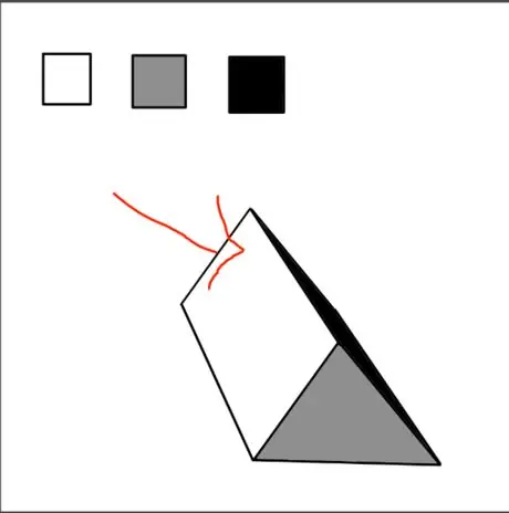 Закрасьте треугольную призму step 3