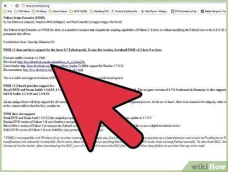 Установите FOSE Step 1 Установите FOSE Step 1