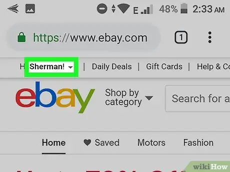 Удаление кредитной карты из eBay на Android Шаг 5 Удаление кредитной карты из eBay на Android Шаг 5