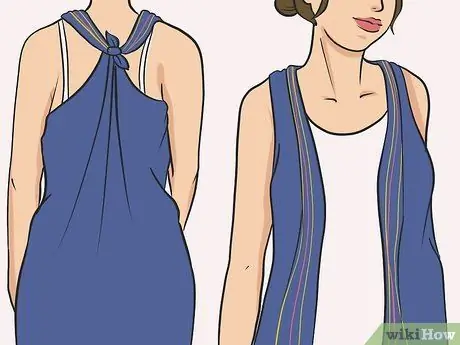 Превратите шарф в жилет Step 4