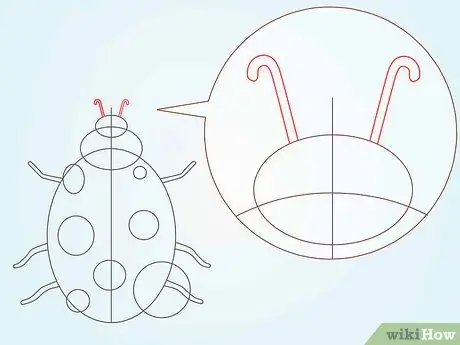 Рисуем божью коровку Шаг 4 Рисуем божью коровку Шаг 4