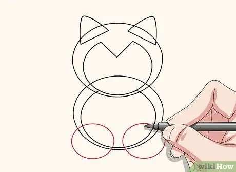Рисуем Снорлакса Шаг 13 Рисуем Снорлакса Шаг 13