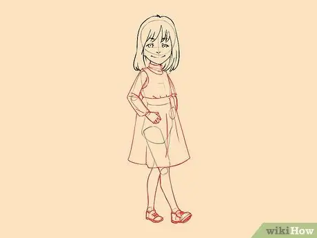 Рисуем девочку Шаг 16