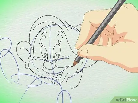 Рисуем Допи из семи гномов Шаг 5