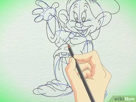 Рисуем Допи из семи гномов Шаг 6