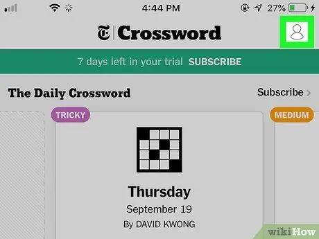 Используйте приложение New York Times Crossword, шаг 2 Используйте приложение New York Times Crossword, шаг 2