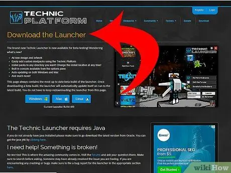 Используйте Technic Launcher (и пользовательские пакеты модов) Шаг 1 Используйте Technic Launcher (и пользовательские пакеты модов) Шаг 1