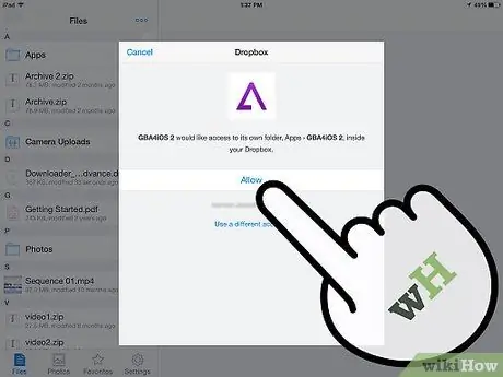 Синхронизация GBA4iOS с Dropbox Шаг 14 Синхронизация GBA4iOS с Dropbox Шаг 14