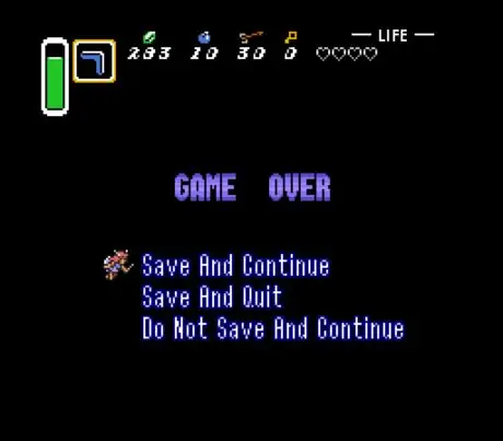 The Legend of Zelda A Link to the Past save screen The Legend of Zelda A Link to the Past save screen