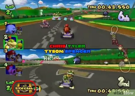 Выиграйте гонку в Mario Kart Double Dash, шаг 7 Выиграйте гонку в Mario Kart Double Dash, шаг 7