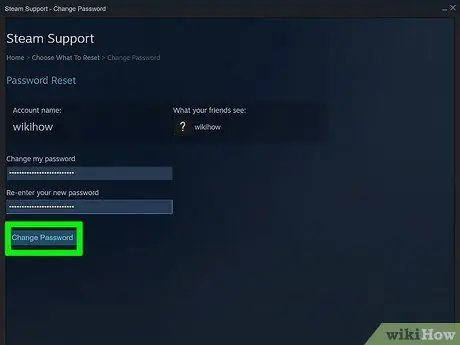 Измените свой пароль Steam, шаг 7 Измените свой пароль Steam, шаг 7