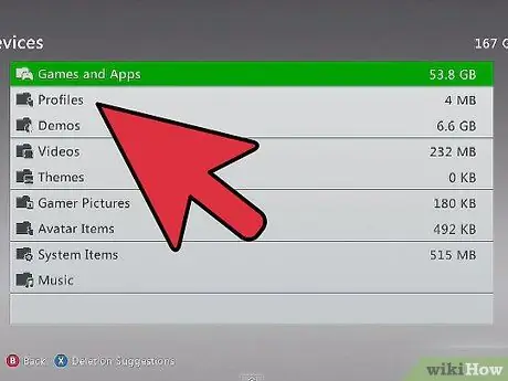 Удалить профили Xbox, шаг 3 Удалить профили Xbox, шаг 3