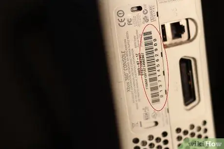 Найдите серийный номер XBox 360, шаг 2 Найдите серийный номер XBox 360, шаг 2