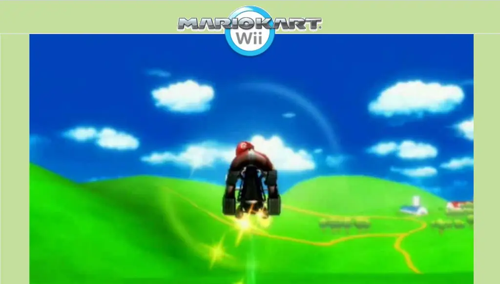 Как увернуться от синей ракушки на Mario Kart Wii с помощью гриба-ускорителя