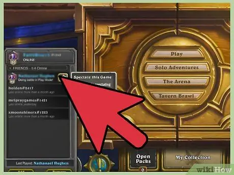 Наблюдайте за игрой в Hearthstone Step 1 Наблюдайте за игрой в Hearthstone Step 1