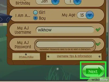 Создайте учетную запись на Animal Jam Шаг 8 Создайте учетную запись на Animal Jam Шаг 8