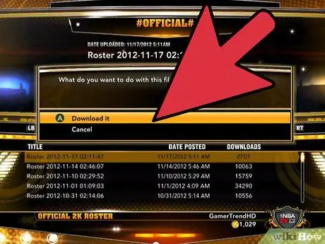Обновите составы NBA 2K13, шаг 10 Обновите составы NBA 2K13, шаг 10