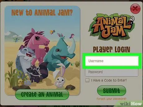 Войти в Animal Jam, шаг 3 Войти в Animal Jam, шаг 3