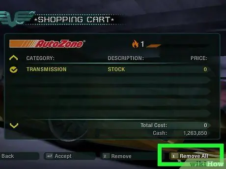 Удаление детали из автомобиля в Need for Speed Шаг 17 Удаление детали из автомобиля в Need for Speed Шаг 17