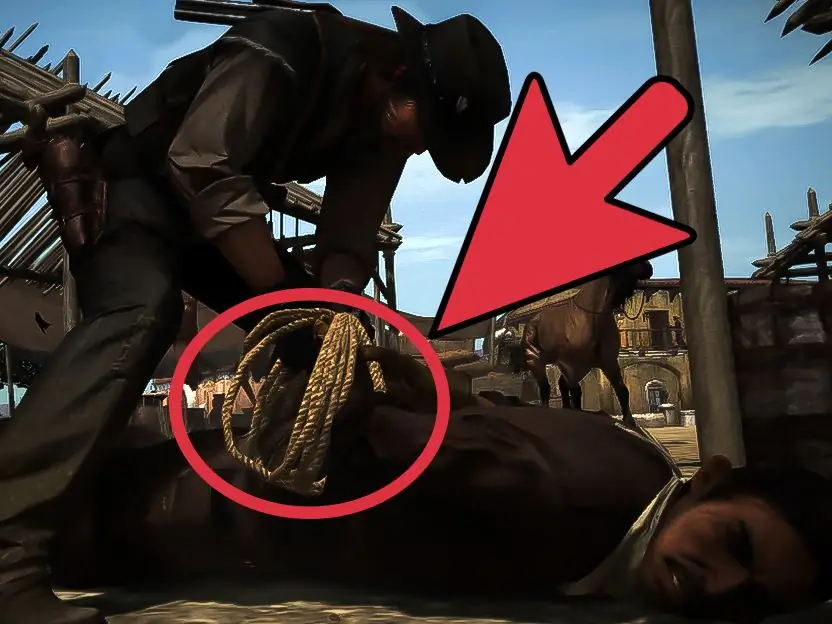 Как использовать лассо в Red Dead Redemption: 4 шага