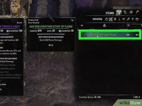 Зачаровать оружие в Elder Scrolls Online, шаг 3 Зачаровать оружие в Elder Scrolls Online, шаг 3