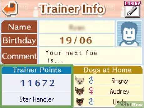 Зарабатывайте деньги и очки тренера в Nintendogs Step 7 Зарабатывайте деньги и очки тренера в Nintendogs Step 7