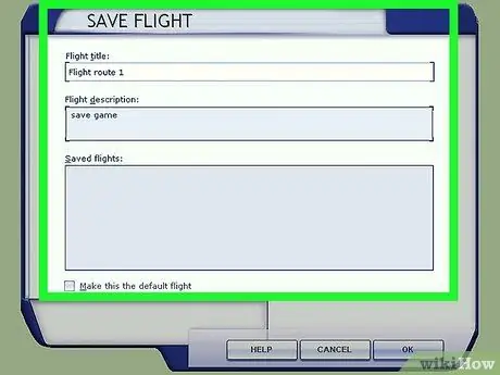 Сохранение игры Flight Game в Microsoft Flight Simulator X Шаг 3 Сохранение игры Flight Game в Microsoft Flight Simulator X Шаг 3