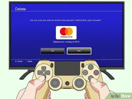 Удалите кредитную карту на PS4, шаг 17 Удалите кредитную карту на PS4, шаг 17