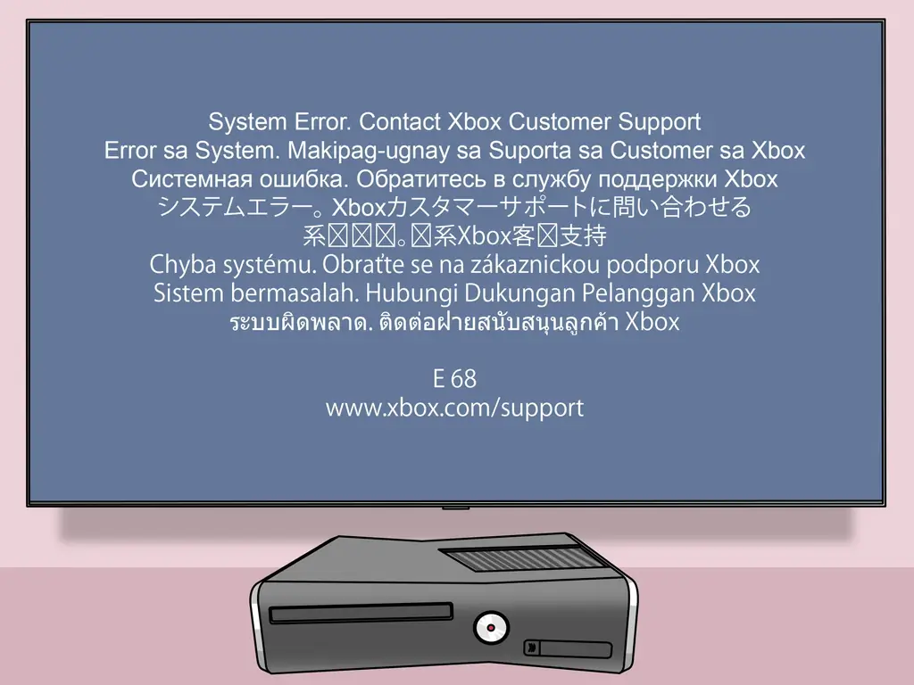 Как исправить ошибку Xbox 360 E68: 13 шагов (с изображениями)