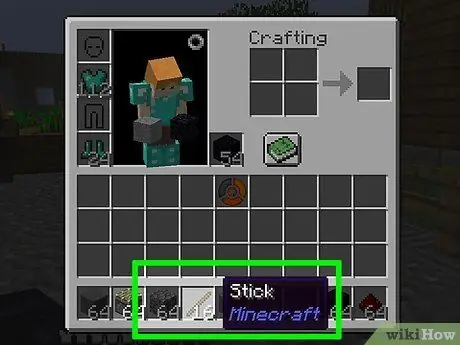 Сделайте рычаг в Minecraft, шаг 1 Сделайте рычаг в Minecraft, шаг 1