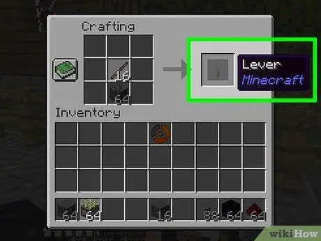Сделайте рычаг в Minecraft, шаг 4 Сделайте рычаг в Minecraft, шаг 4
