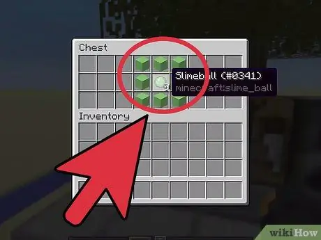 Сделайте блоки слизи в Minecraft, шаг 2 Сделайте блоки слизи в Minecraft, шаг 2