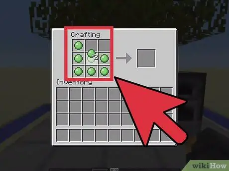 Сделайте блоки слизи в Minecraft, шаг 4 Сделайте блоки слизи в Minecraft, шаг 4