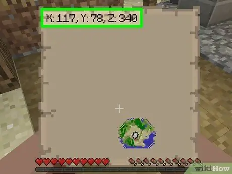 Найдите свои координаты в Minecraft, шаг 8 Найдите свои координаты в Minecraft, шаг 8