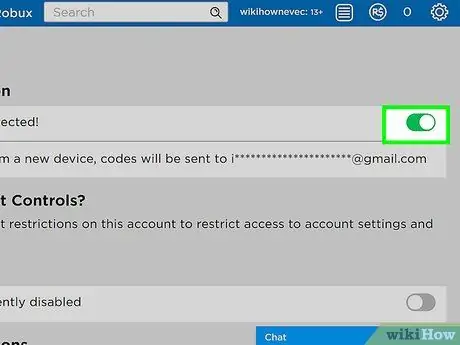 Настройте безопасность учетной записи на ROBLOX, шаг 3 Настройте безопасность учетной записи на ROBLOX, шаг 3