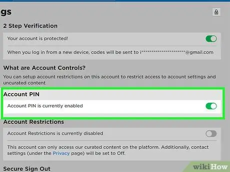 Настройте безопасность учетной записи на ROBLOX Шаг 7 Настройте безопасность учетной записи на ROBLOX Шаг 7