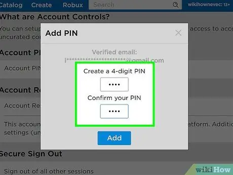 Настройте безопасность учетной записи на ROBLOX Шаг 8 Настройте безопасность учетной записи на ROBLOX Шаг 8