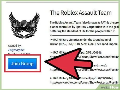 Получите высокий рейтинг в группе на Roblox Step 1 Получите высокий рейтинг в группе на Roblox Step 1