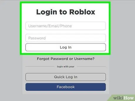 Измените свой пароль Roblox, шаг 1 Измените свой пароль Roblox, шаг 1