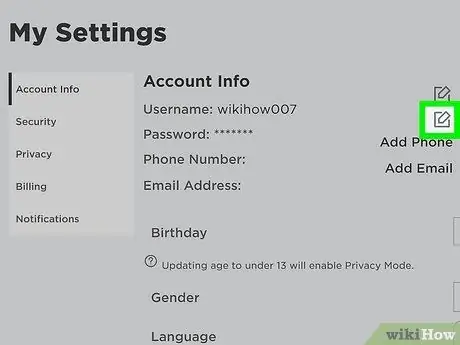 Измените свой пароль Roblox Шаг 4 Измените свой пароль Roblox Шаг 4