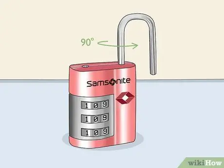 Установите замок Samsonite, шаг 3 Установите замок Samsonite, шаг 3