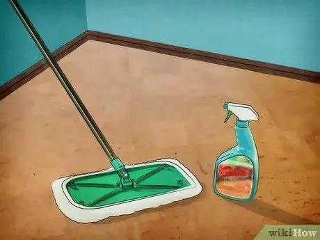 Чистка пробкового пола Шаг 3