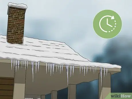 Удаление льда из желобов Шаг 7