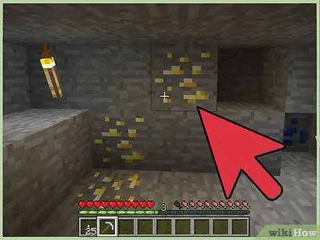 Найдите разные руды в Minecraft, шаг 5 Найдите разные руды в Minecraft, шаг 5