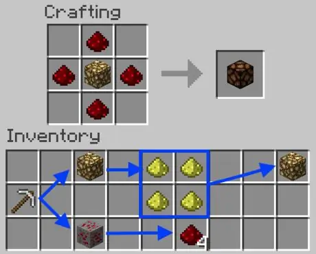Сделать лампу из красного камня в Minecraft recipe Сделать лампу из красного камня в Minecraft recipe