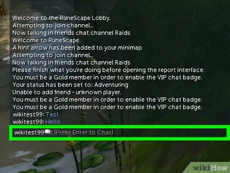 Используйте эффекты и цвета чата в RuneScape Step 3 Используйте эффекты и цвета чата в RuneScape Step 3