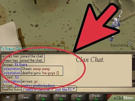 Используйте клановый чат в RuneScape Step 10 Используйте клановый чат в RuneScape Step 10
