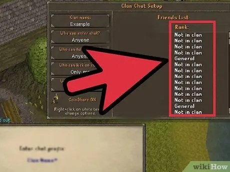 Используйте клановый чат в RuneScape Step 6 Используйте клановый чат в RuneScape Step 6